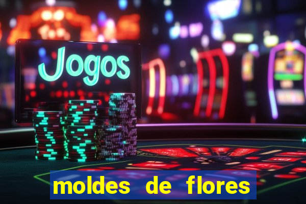 moldes de flores gigantes para imprimir